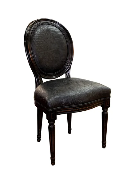 Чорний стілець — стокове фото