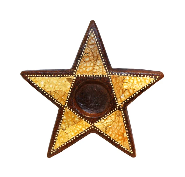 Wooden star — Stock Photo, Image