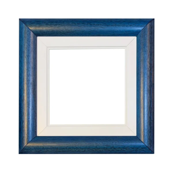 Blue Photo Frame Isolated Included Clipping Path — 图库照片