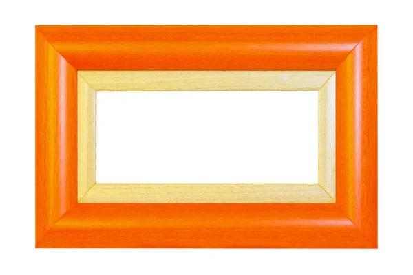 Orangefarbener Panoramarahmen Isoliert Mit Clipping Pfad — Stockfoto