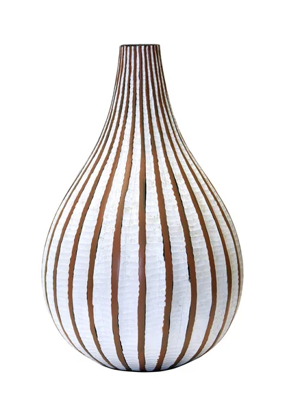 Elegante Vaso Decorativo Isolato Con Percorso Ritaglio Incluso — Foto Stock