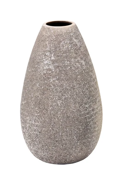 含まれるクリッピングパスと隔離される灰色の石の花瓶 — ストック写真