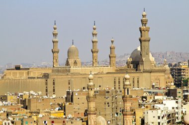 Madrasa of Sultan Hassan in old city Cairo clipart