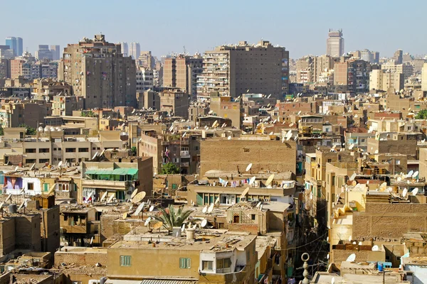 カイロの住宅街の空中ショット — ストック写真