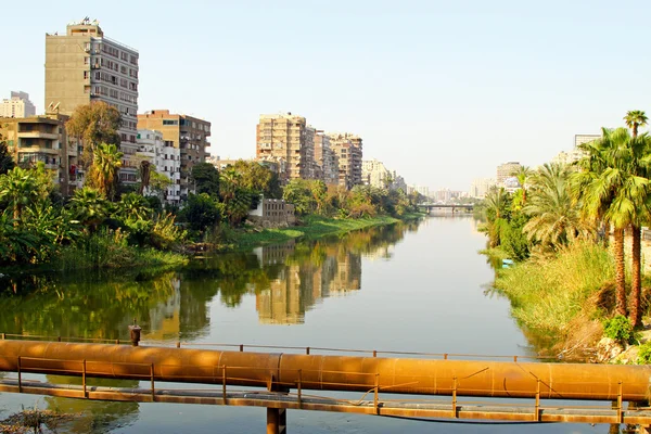 Nile Kanál Ostrov Róda Káhiře — Stock fotografie
