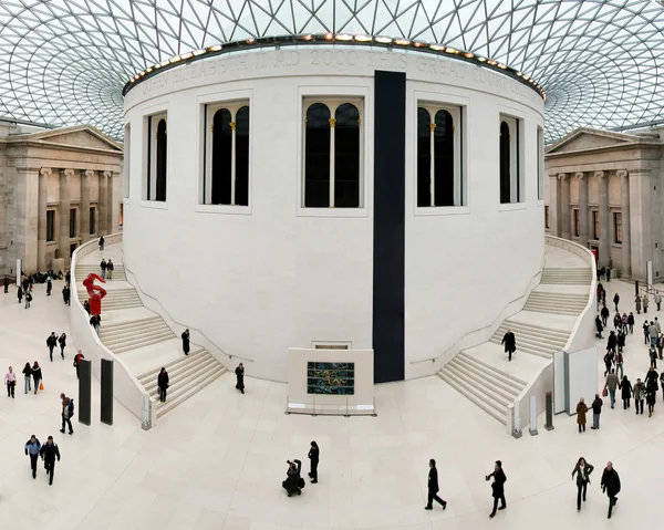 イギリス博物館大ホールの内部のショット — ストック写真