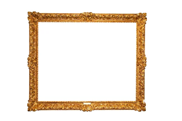 Золотая цветочная рамка — стоковое фото