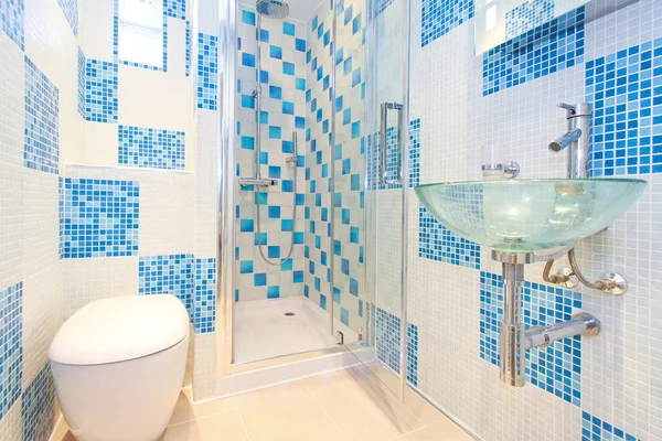 Blå toalett 2 — Stockfoto