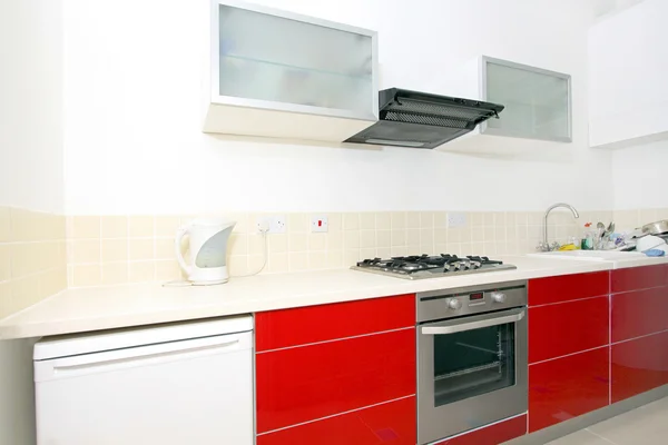 Cozinha vermelho — Fotografia de Stock