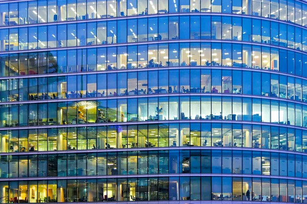Kék office windows — Stock Fotó