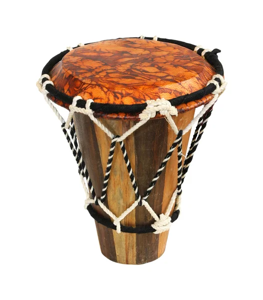 Traditional Hand Drum Isolated Clipping Path Included — Stock Photo, Image