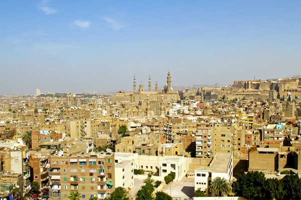 Khalifa Kairo Grannskaps Och Madrasa Sultan Hassan — Stockfoto