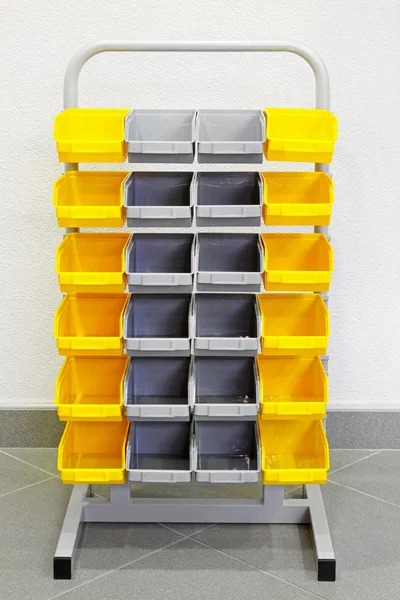 Plastic shelf — Stock Photo, Image