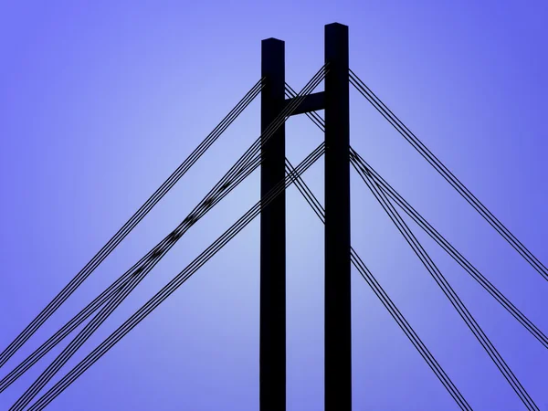 Деталь Сучасного Будівництва Мосту — стокове фото
