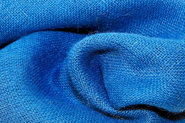 Синьою тканиною — стокове фото