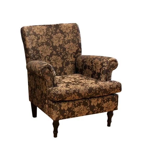 Oude bruine stoel — Stockfoto