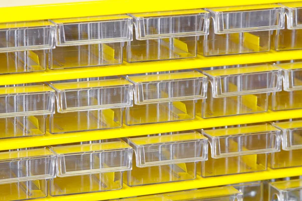 Yellow shelf pattern — Stock Photo, Image