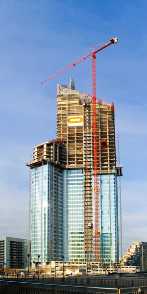 Строительство небоскрёбов — стоковое фото