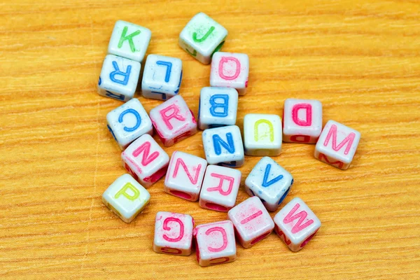 Letters dice — Stock Photo, Image
