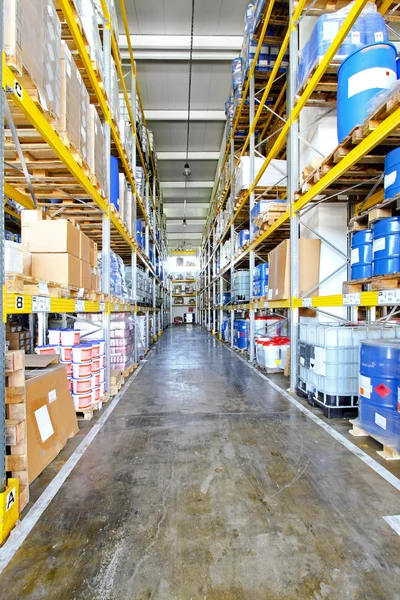 Warehouse corridor — Stock Photo, Image