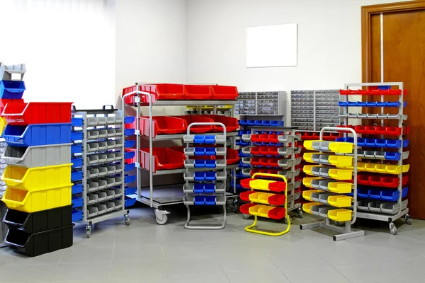 Colourful shelves variety — Stock Photo, Image