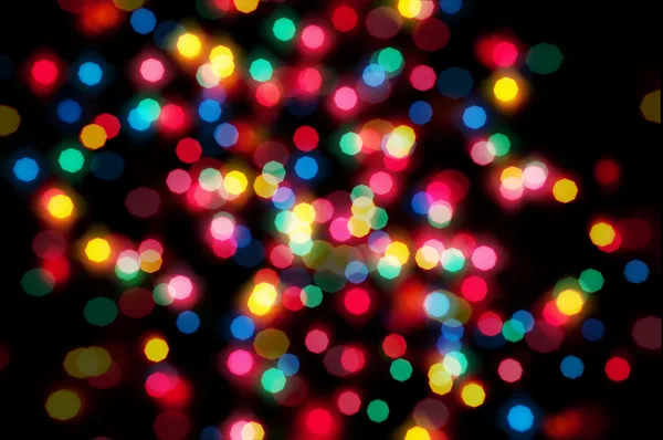 Christmas lights out of focus — Stock Photo, Image