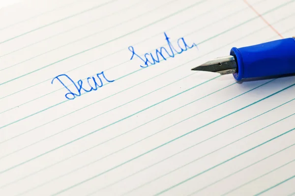 Niño escribe una carta a Santa Claus Fotos De Stock Sin Royalties Gratis