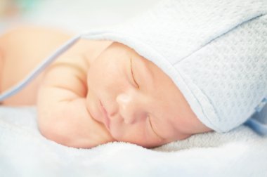 Sleeping newborn clipart