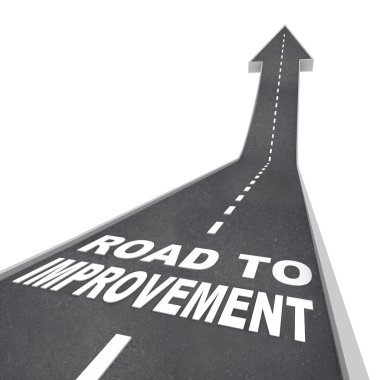 Road to Improvement - Words on Street clipart