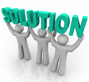 Solution - Lifting the Word clipart