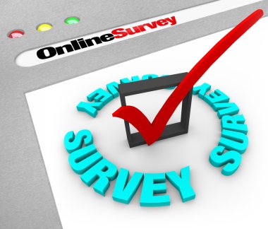 Online Survey - Web Screen clipart
