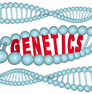 Genetics - Word in DNA clipart