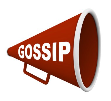 Gossip - Word on Bullhorn clipart
