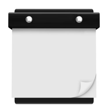 Blank Page - Hanging Wall Calendar clipart