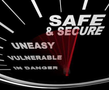 Safe and Secure - Speedometer clipart