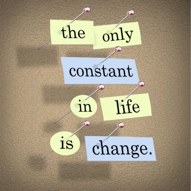 The Only Constant in Life is Change clipart