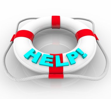 Help - Life Preserver clipart