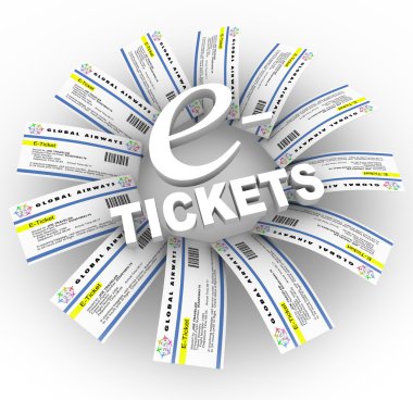 E-Tickets Word Ring clipart