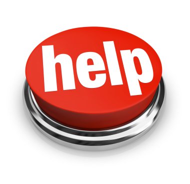 Help- Red Button clipart