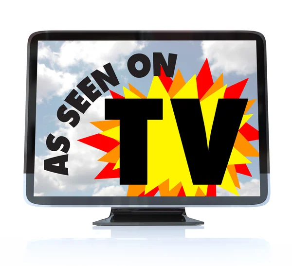 Come visto in TV - Televisione ad alta definizione HDTV — Foto Stock
