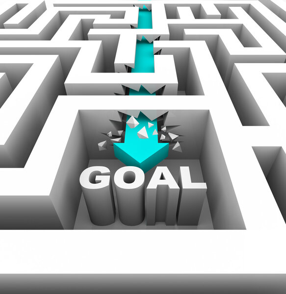 Breaking Through Walls to Reach a Goal