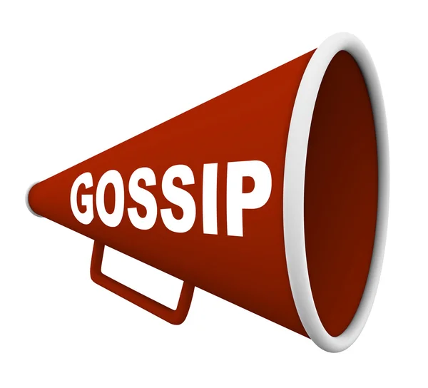 Gossip - Parola su Bullhorn — Foto Stock