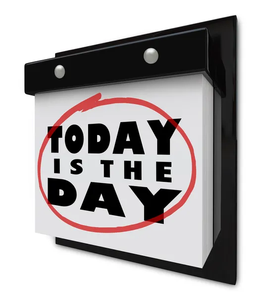 Vandaag is de dag - wandkalender — Stockfoto