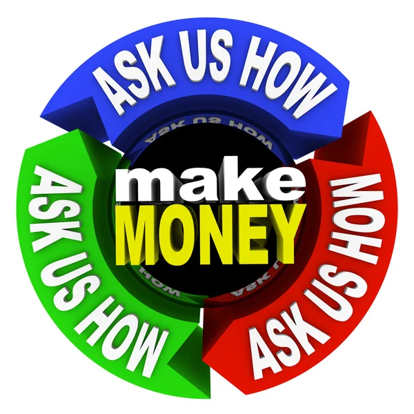 Para kazanmak - bize nasıl sormak — Stok fotoğraf