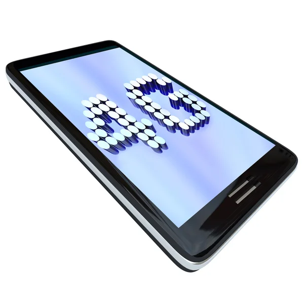 4G - Cartas no telefone inteligente — Fotografia de Stock
