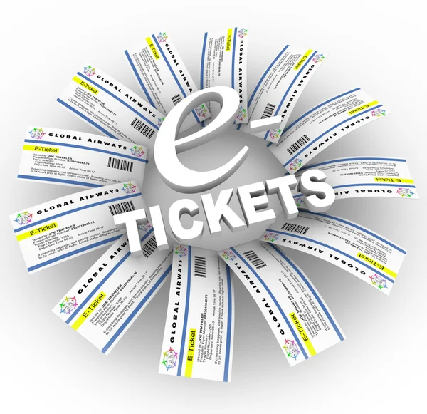 E-Tickets — Stockfoto