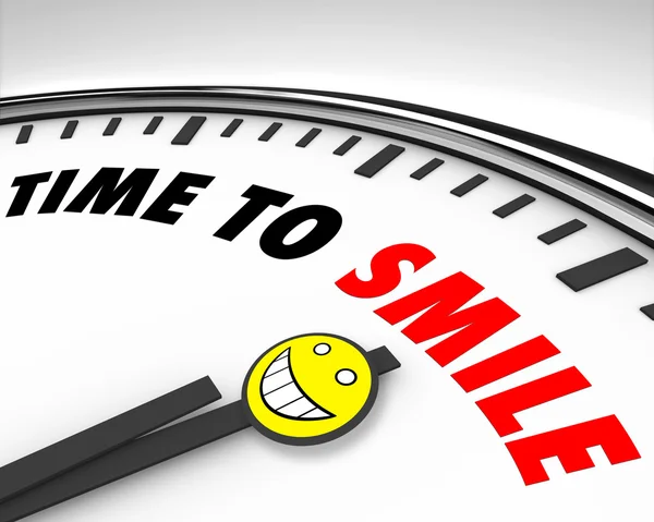 Time to Smile - Clock — Stock Photo, Image