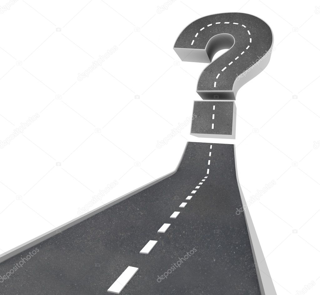 Question Mark On Road Uncertainty Stock Photo By ©iqoncept 4434428