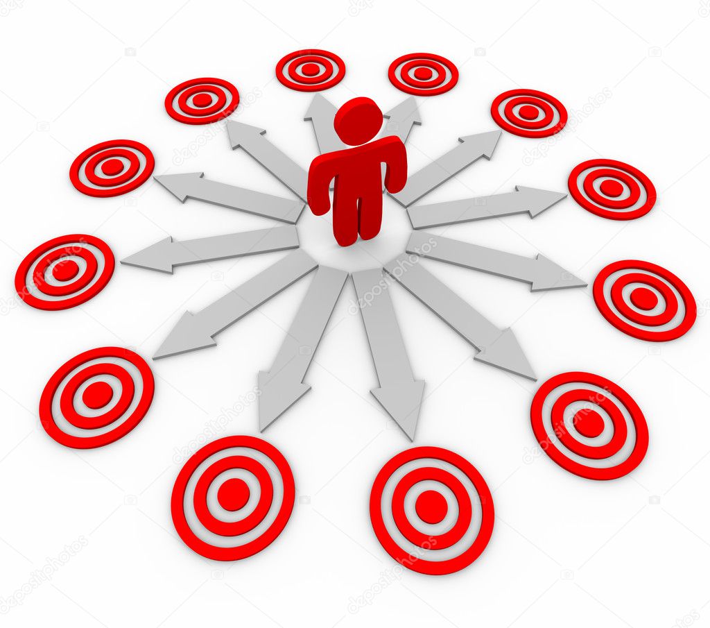 Many Opportunities are Targeted - Man and Arrows