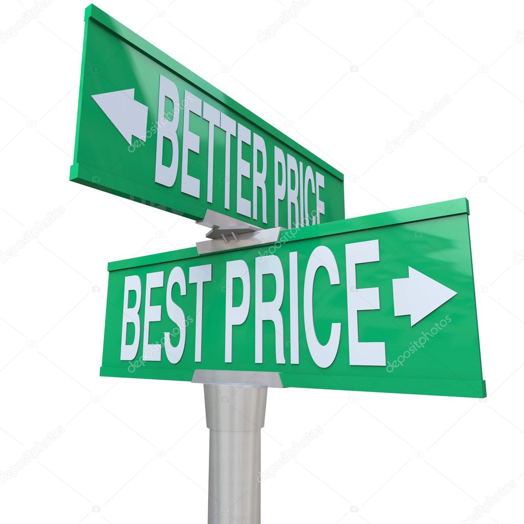 Better and Best Price - Two-Way Street Sign